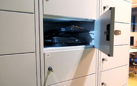 Computerskab, 10 PC'er - indviduel aflåsning