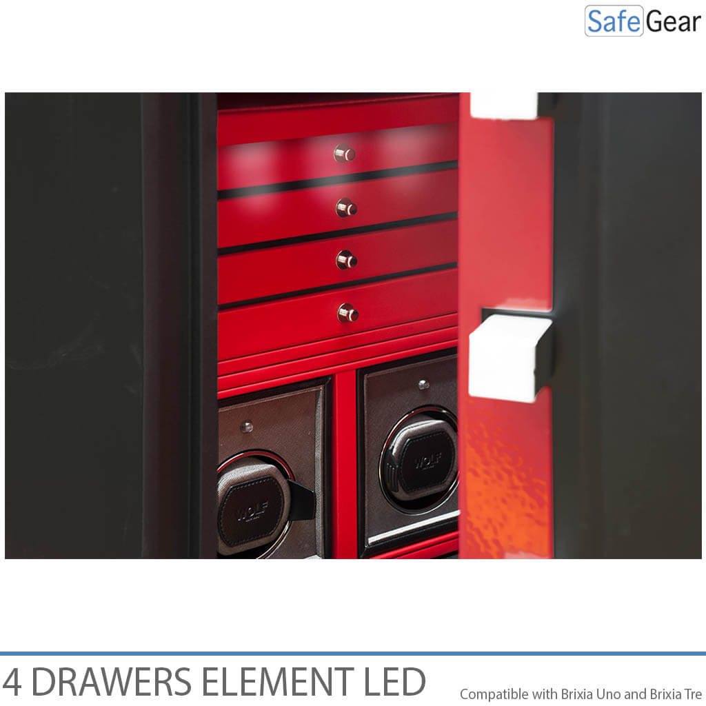Brixia LED light organizer with 4 drawers for size 5-6