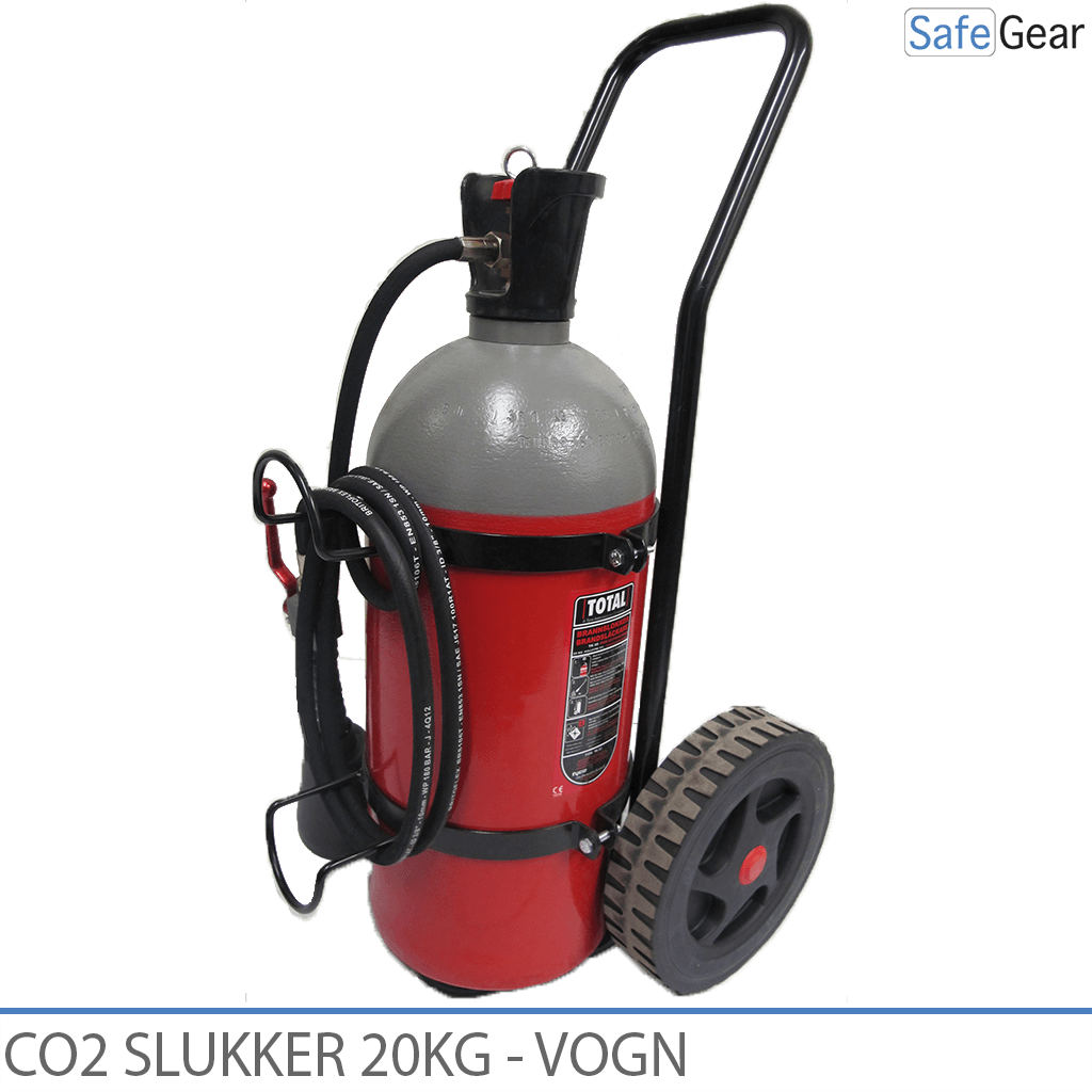 CO2 Slukker 30 kg - Vogn
