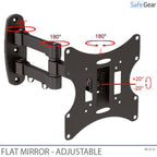 Industrial Mirror in Stainless Steel - Adjustable