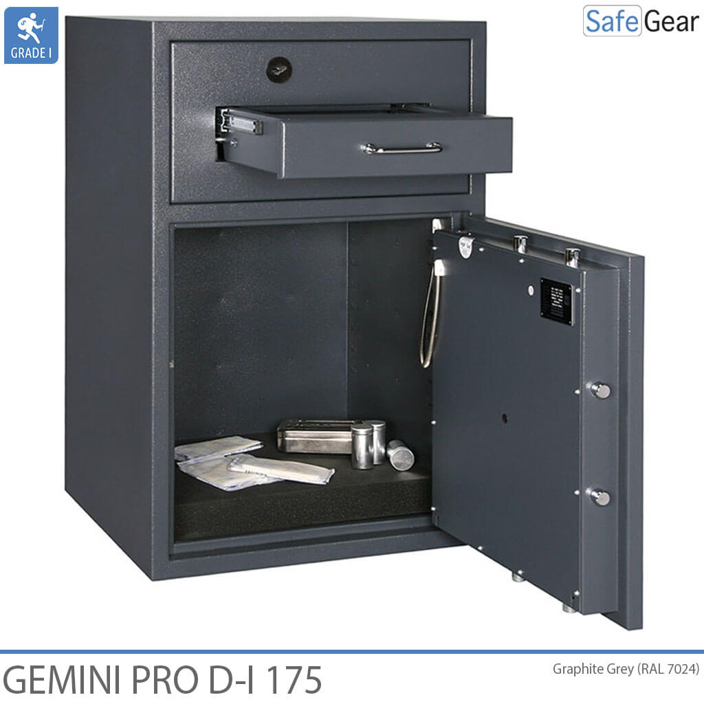 Gemini Pro D-I 340 Deposit Safe (384 L) - Burglary Test D-I - Key Lock