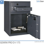 Gemini Pro D-I 175 Deposit Safe (205 L) - Burglary Test D-I - Key Lock