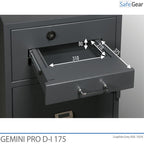 Gemini Pro D-I 340 Deposit Safe (384 L) - Burglary Test D-I - Key Lock