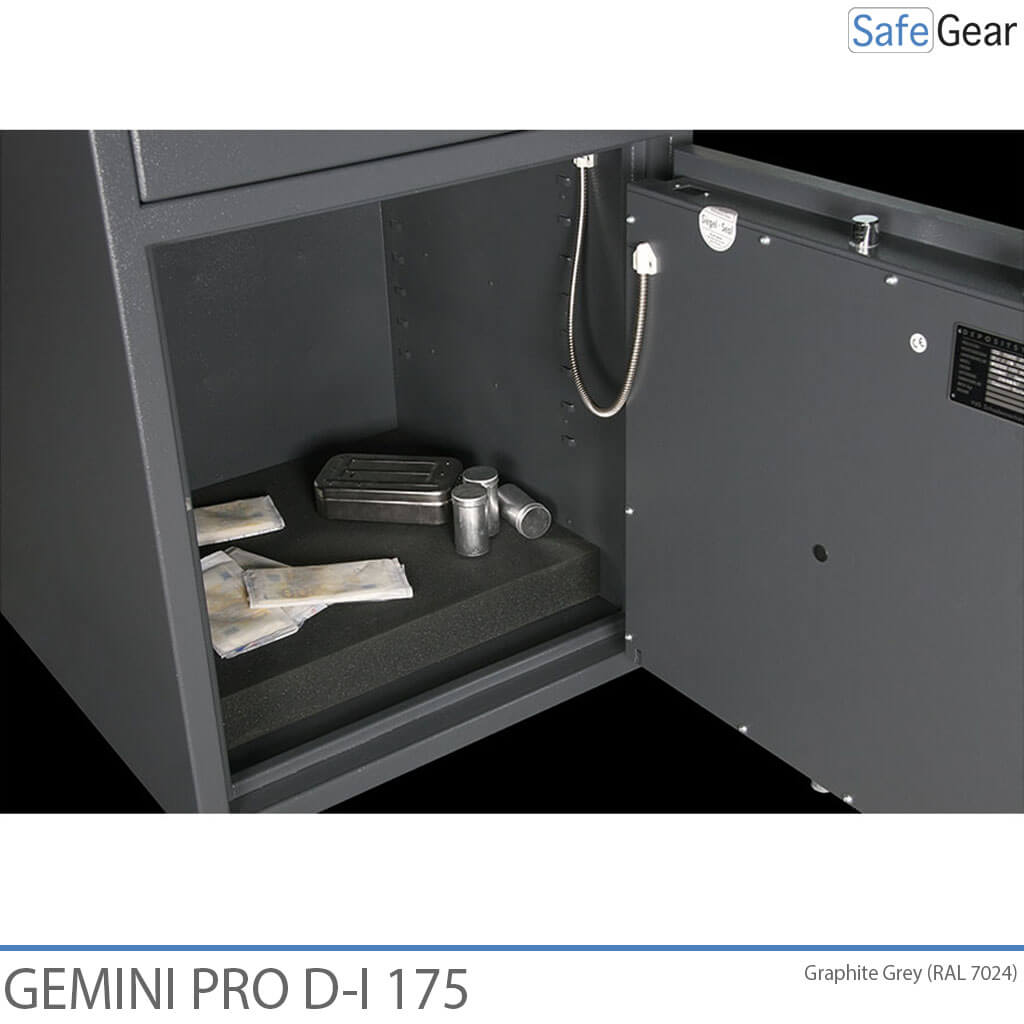 Gemini Pro D-I 175 Deposit Safe (205 L) - Burglary Test D-I - Key Lock
