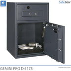 Gemini Pro D-I 340 Deposit Safe (384 L) - Burglary Test D-I - Key Lock