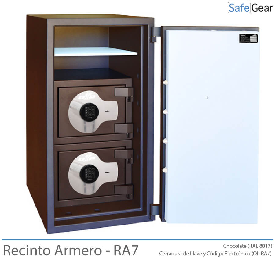 Ollé Recinto Armero - RA7 - Grado III - Combinación Llave y Electrónica - Abierta