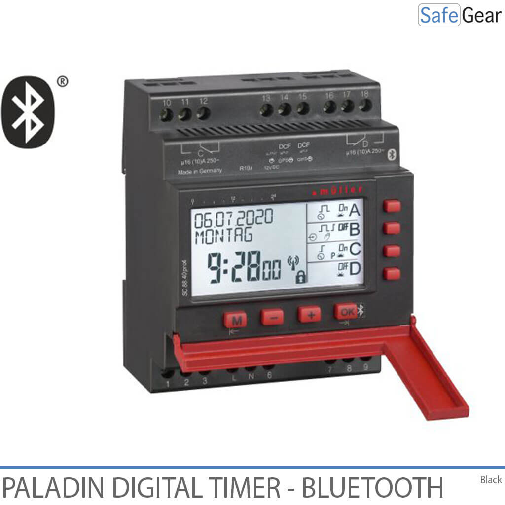 Digital Clock Timer for Doorbells Schools and Industry - Bluetooth - Yearly Clock - 3 Channel