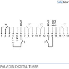 Digital Clock Timer for Doorbells Schools and Industry - Bluetooth - Yearly Clock - 3 Channel