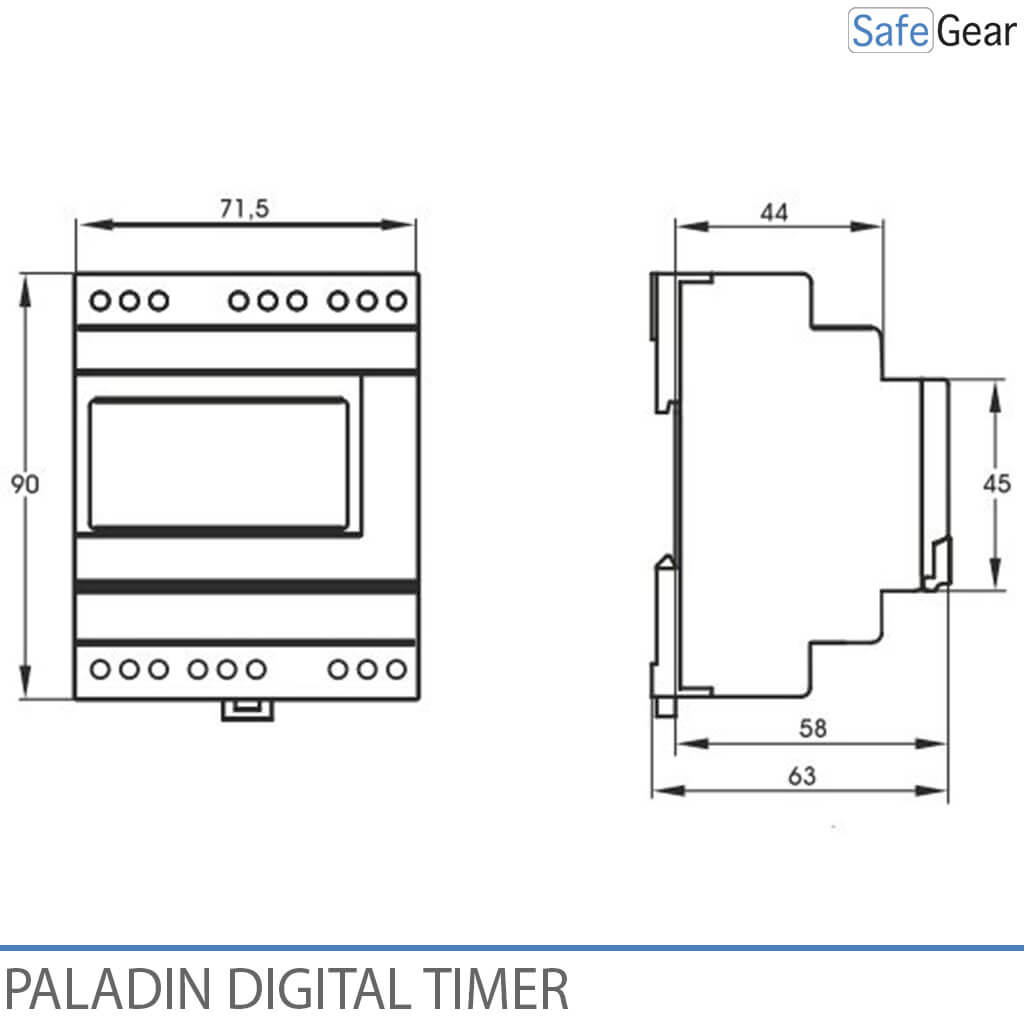 Digital Clock Timer for Doorbells Schools and Industry - Bluetooth - Yearly Clock - 3 Channel