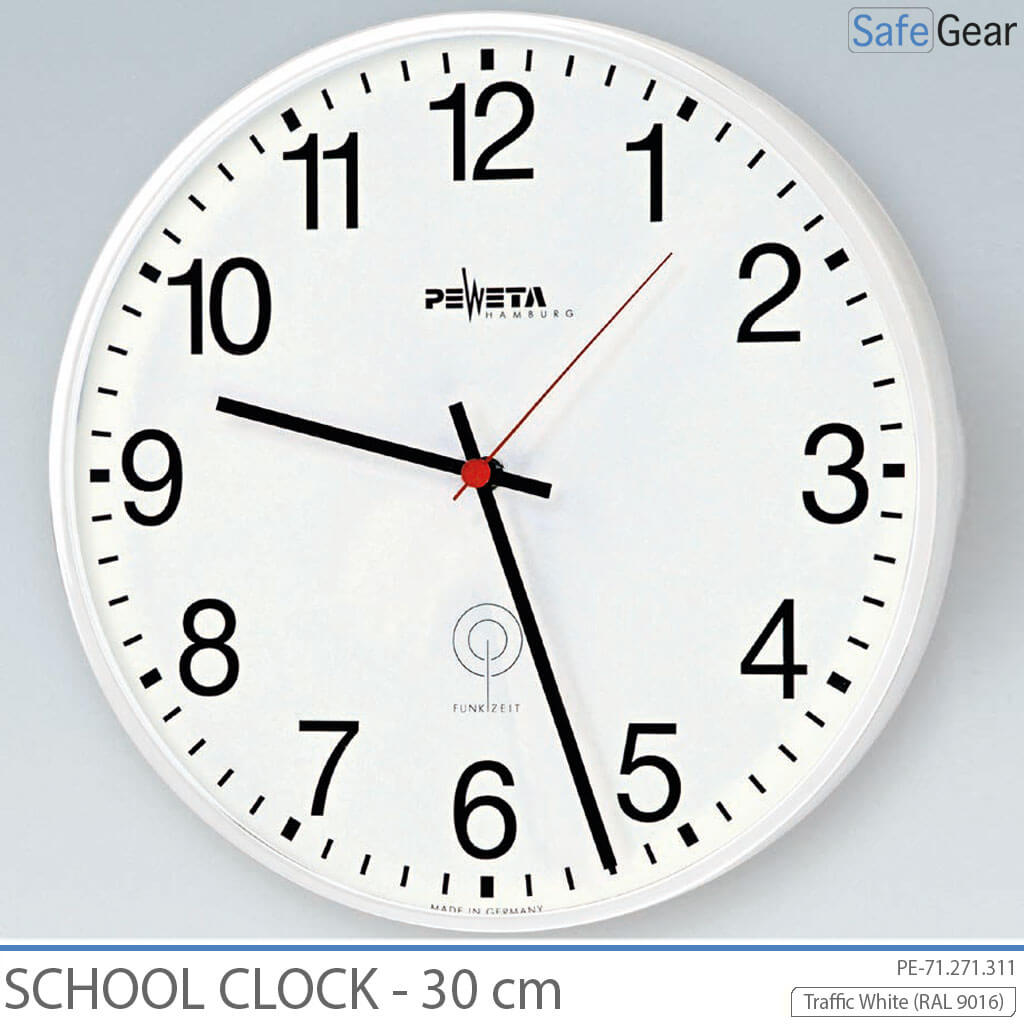 Analog School Clock - Indoor - Round - 30 cm