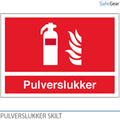 Powder extinguisher - Sign - 148 x 210 mm - Plastic