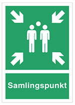 Samlingspunkt  297 x 210 mm -  Selvklæbende vinyl