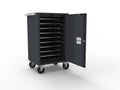 Guardian 1100 Computer Cart - 10 Laptops with Charging - Key Lock